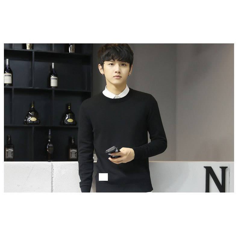 [Ảnh thật]Áo len nam cổ tròn dệt kim SN ZQ | BigBuy360 - bigbuy360.vn