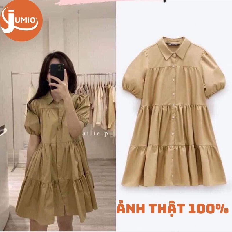 Đầm nữ đẹp  dáng xòe bánh bèo xinh  Đầm tiểu thư Hà Quốc Siêu Dễ Thương trẻ trung năng động nhiều màu JUMIO