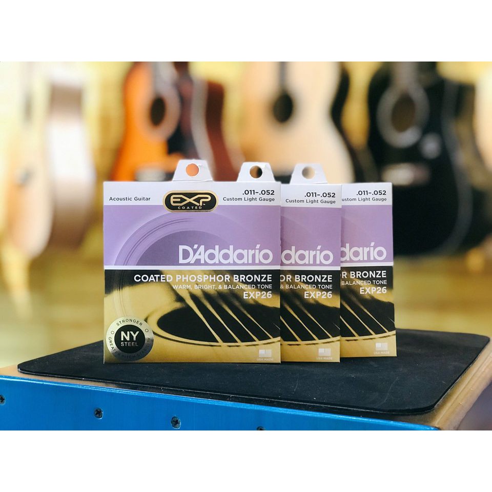 Dây Đàn Guitar Acoustic D'Addario EXP 26 [Size 11]