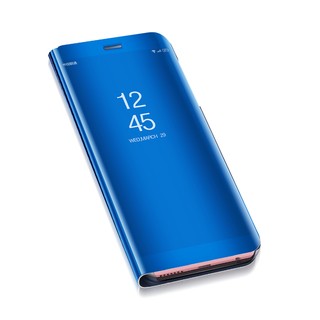 Bao da màu trơn thiết kế mặt kính trong suốt tiện lợi cho Xiaomi Redmi 5/5plus/Note4/4X