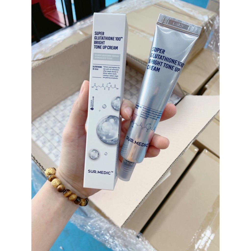 Kem Dưỡng Trắng Da Sur Medic Super Glutathione 100 Bright Tone Up Cream | BigBuy360 - bigbuy360.vn