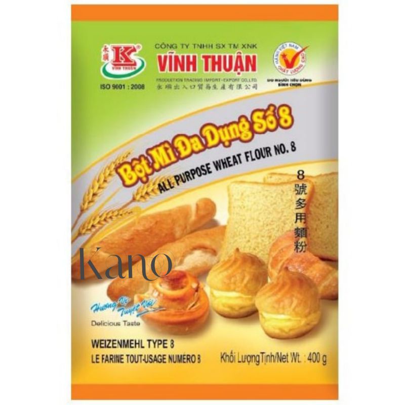 Bột mì đa dụng số 8 Vĩnh Thuận 400g
