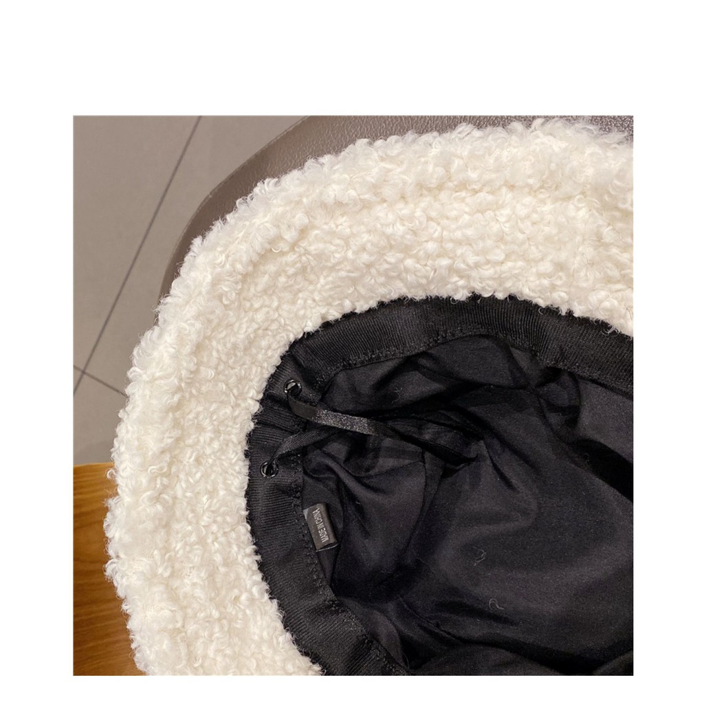 Nón len lông cừu hoạ tiết chữ tiếng anh thời trang thu đông sành điệu cho nữ