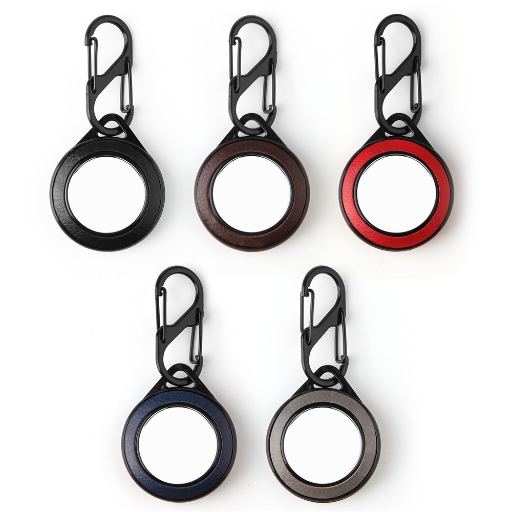 Bao Da Điện Thoại PU + PC Cứng Kèm Móc Khóa Chống Thất Lạc Chống Sốc Sang Trọng Cho Apple Air Tag