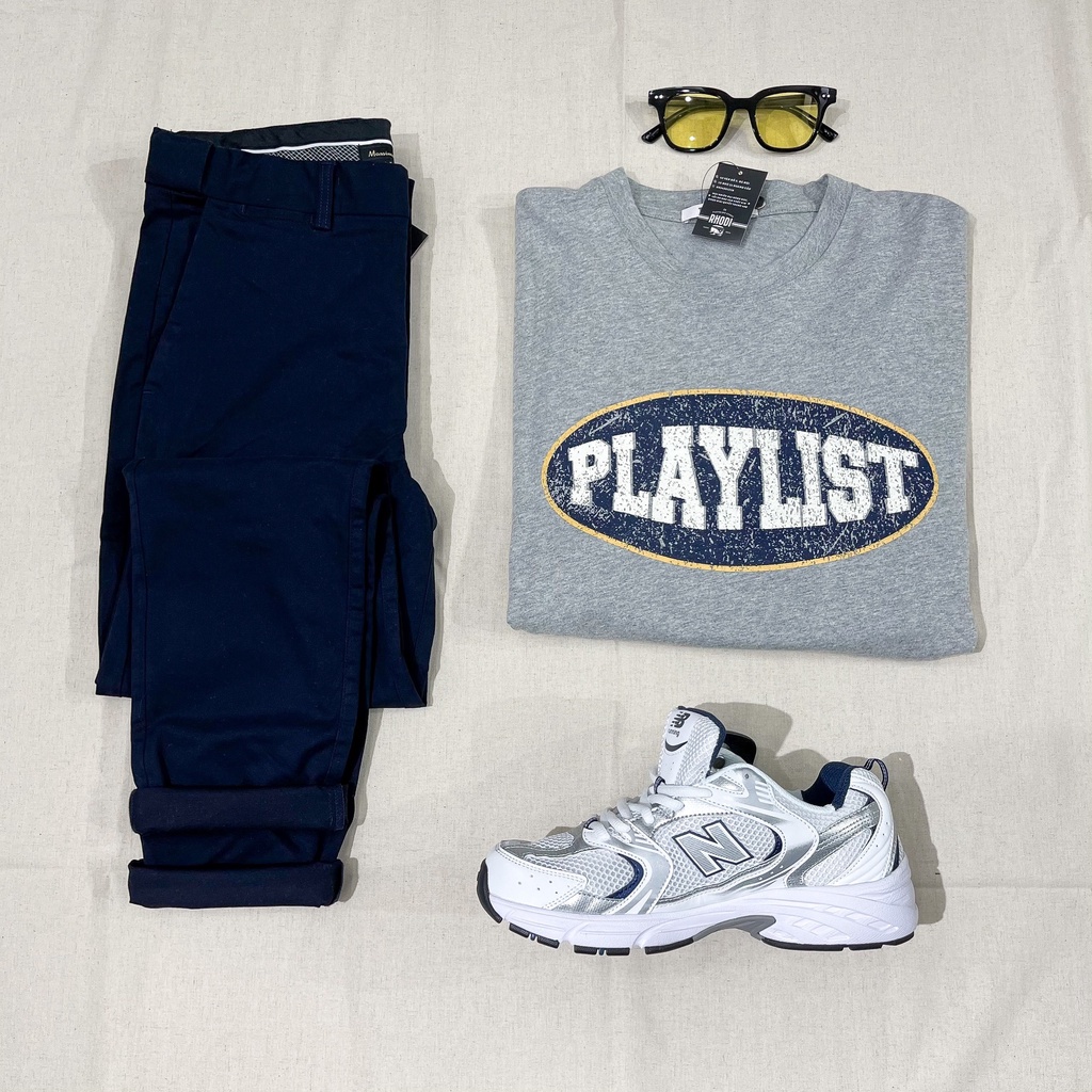 [Ảnh thật] Áo thun PLAYLIST cotton dáng rộng 137 | BigBuy360 - bigbuy360.vn