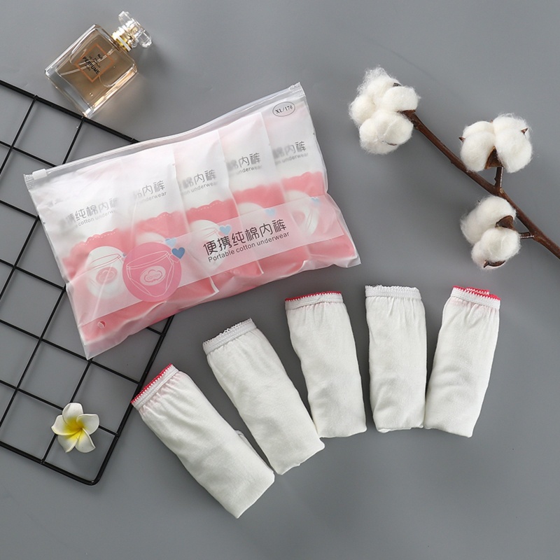 Bộ 5 Quần Lót Dùng Một Lần Cho Phụ Nữ Mang Thai Sau Sinh Size M L X XL 2XL 3XL
