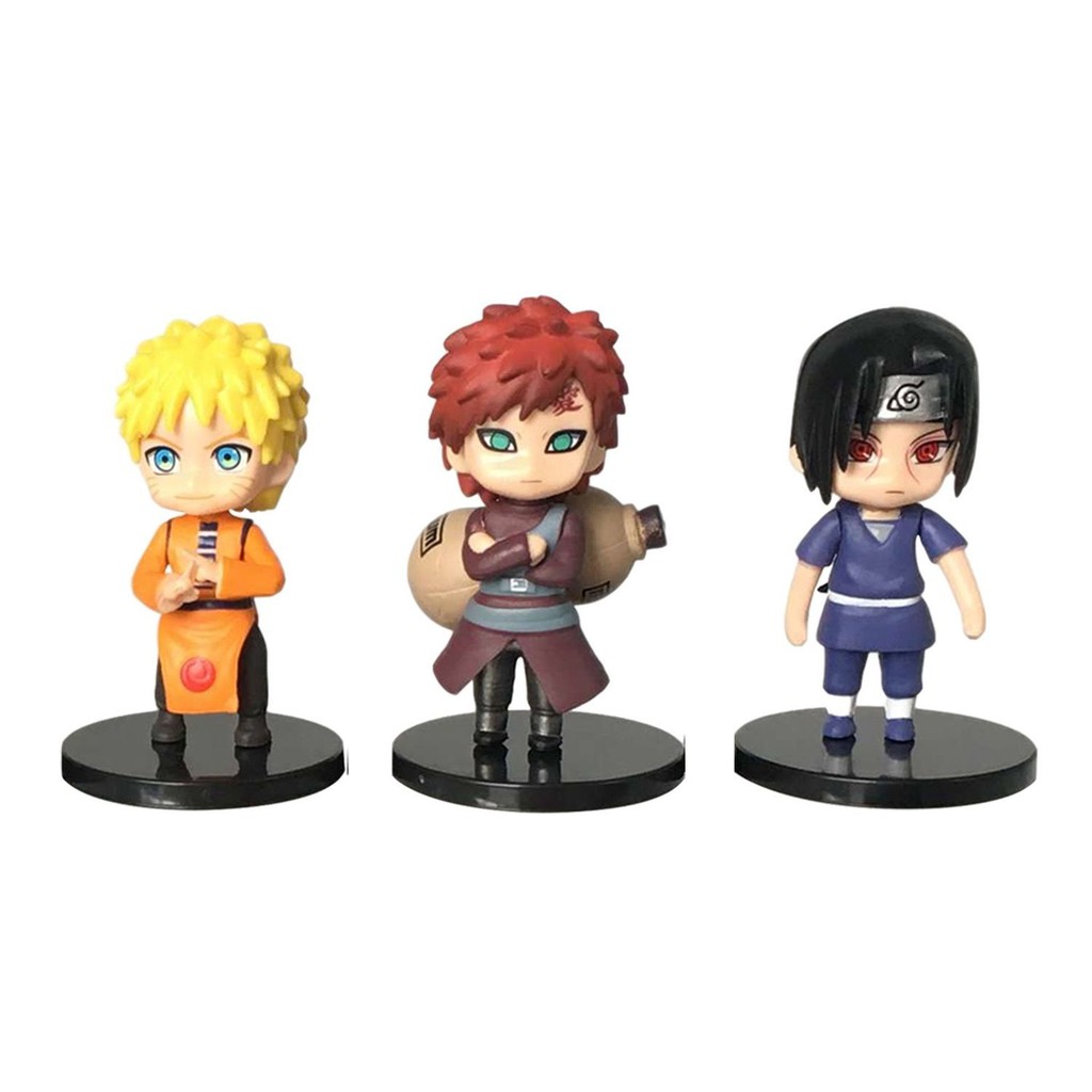 Naruto figure Sasuke Kakashi phiên bản Q của mô hình trang trí búp bê hoạt hai chiều Quà tặng sinh nhật