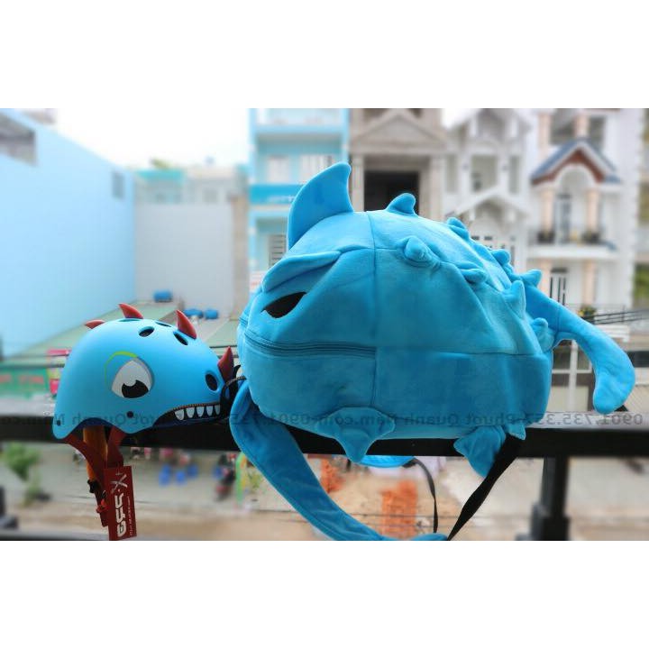 Combo Balo Khủng Long và Nón Khủng Long