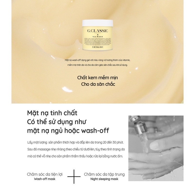 MẶT NẠ V.A MASK BEBALANCE 200G