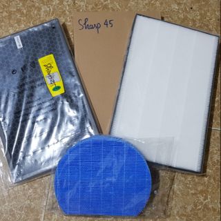 Combo 3 màng Sharp 45: hepa,than ,tạo ẩm