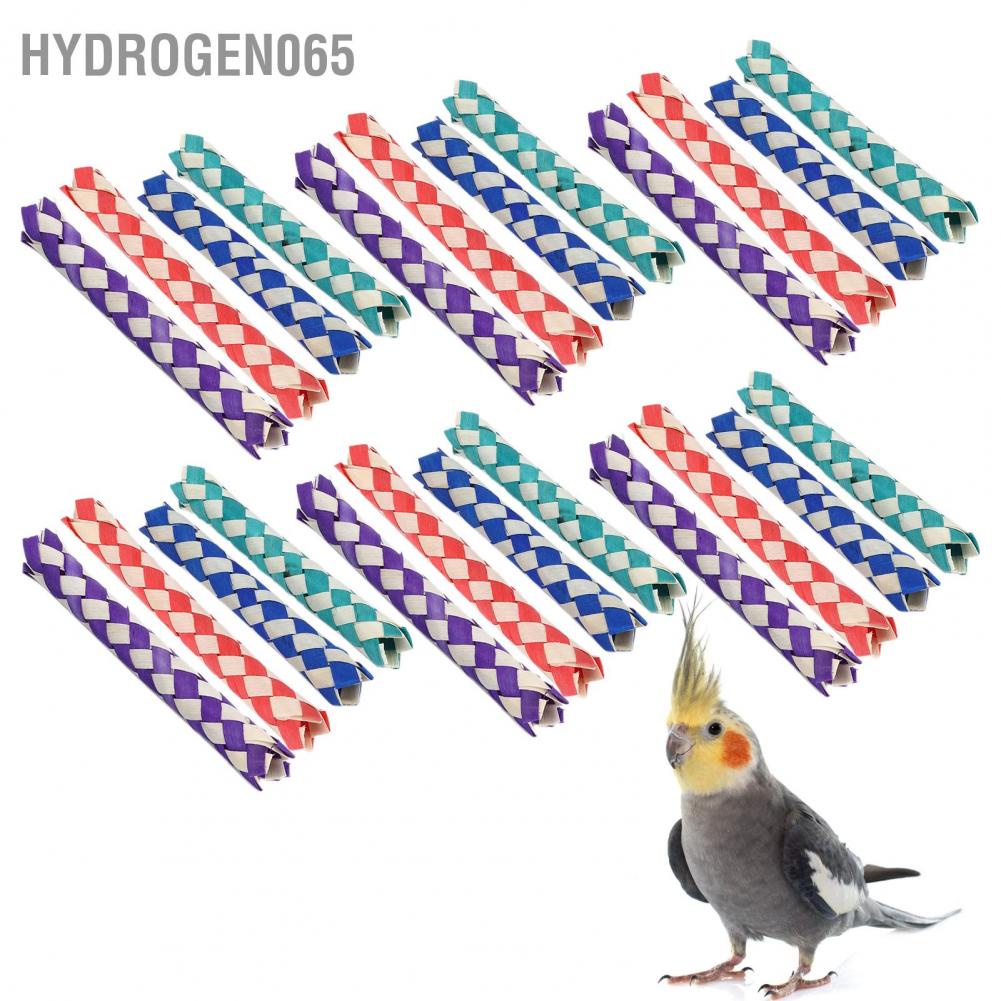 24 cái Đồ chơi vẹt Bẫy ngón tay Đồ chơi nhai đồ tre Hydrogen065