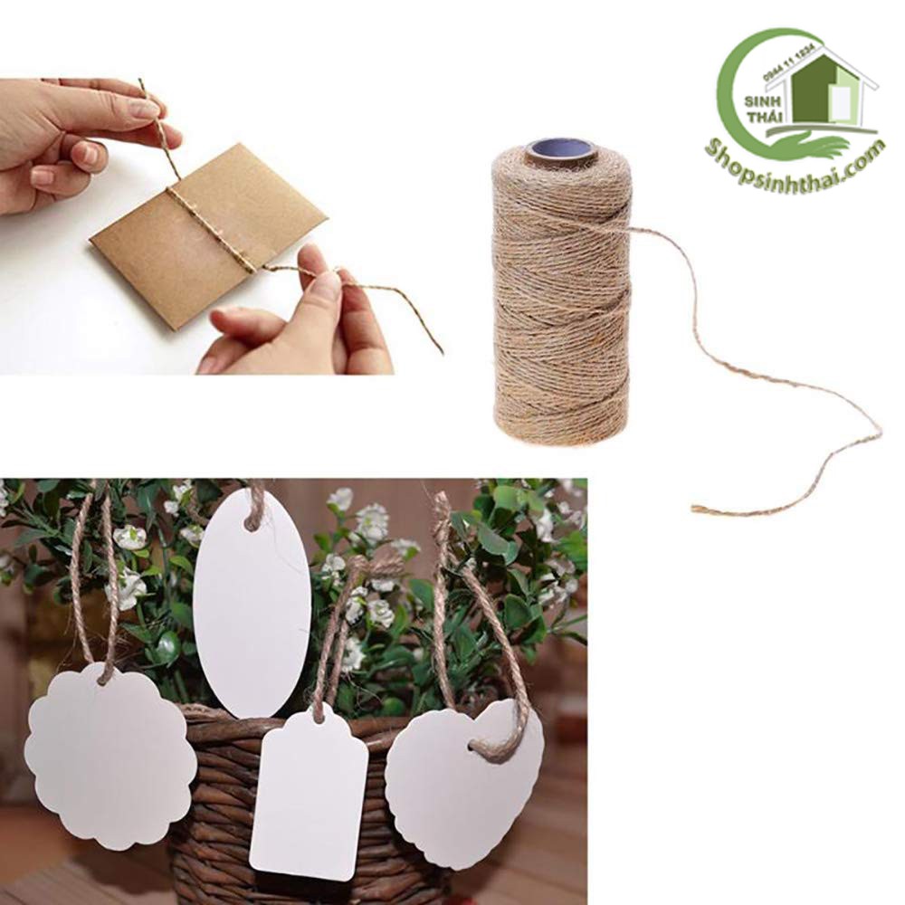 Dây thừng gai - dây gai - dây cói - dây bố thô trang trí handmade - 1 cuộn sợi nhỏ