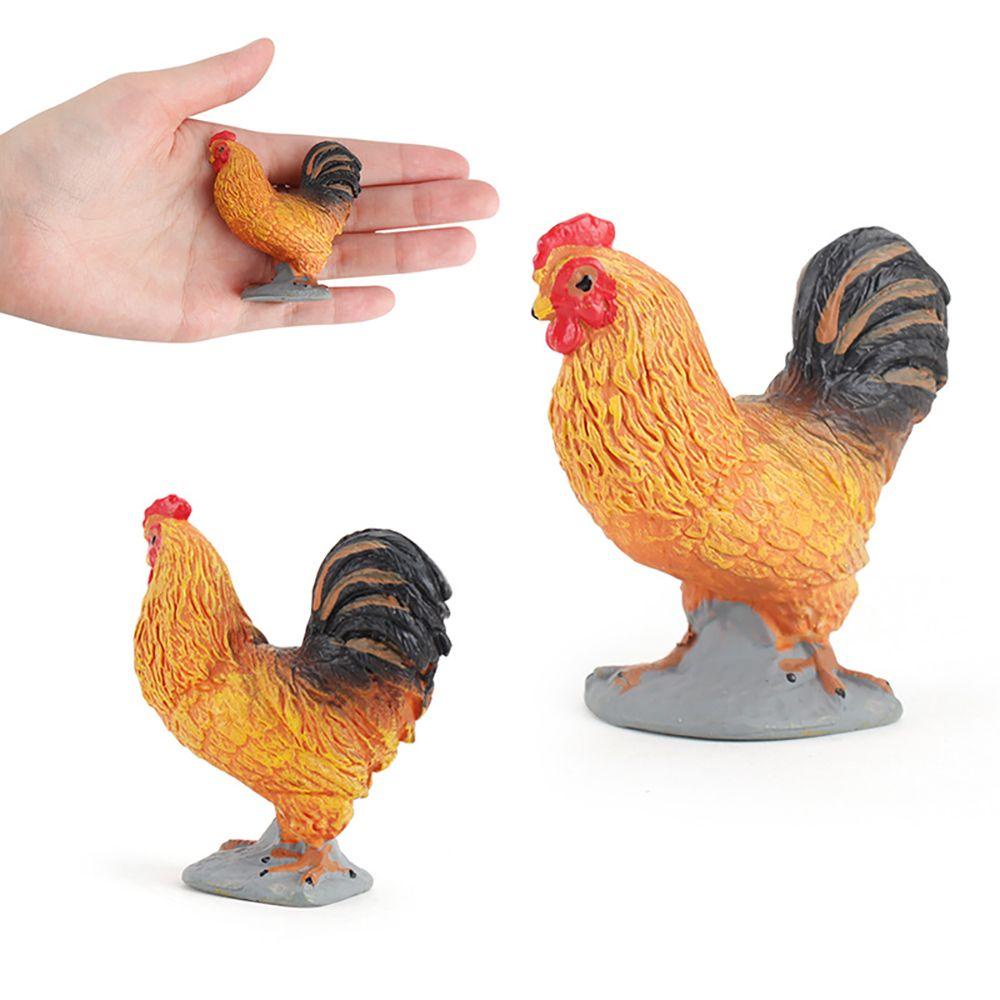 1 Bộ Mô Hình Gà Nông Trại Đánh Lửa Tiểu Cảnh Cho Bé