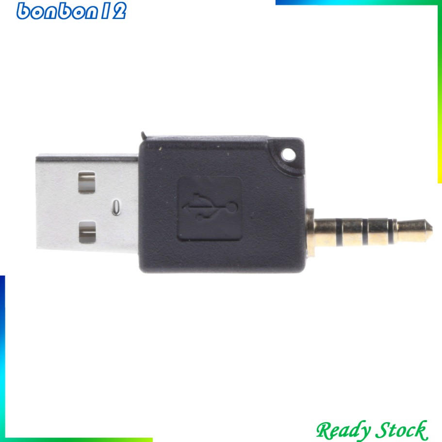 Cáp Sạc Usb 2 Trong 1 3.5mm Cho Ipod Shuffle 1st 2nd Black