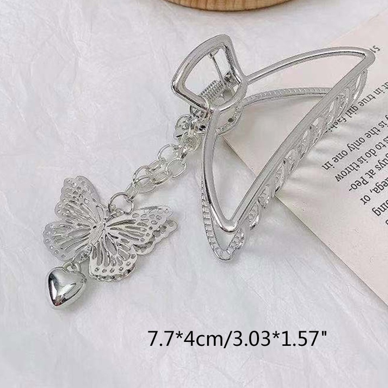 Youyo Kẹp Tóc Dạng Móng Vuốt Cá Mập Tua Rua Bướm Sang Trọng Làm Quà Sinh Nhật Cho