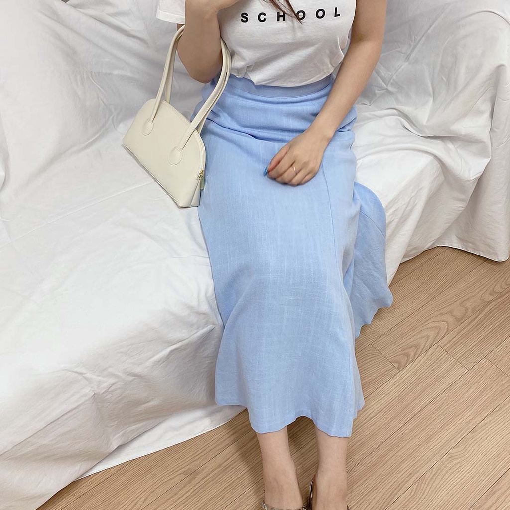 Chân Váy Dài Vải Lanh Thời Trang Mùa Hè Cho Nữ | BigBuy360 - bigbuy360.vn