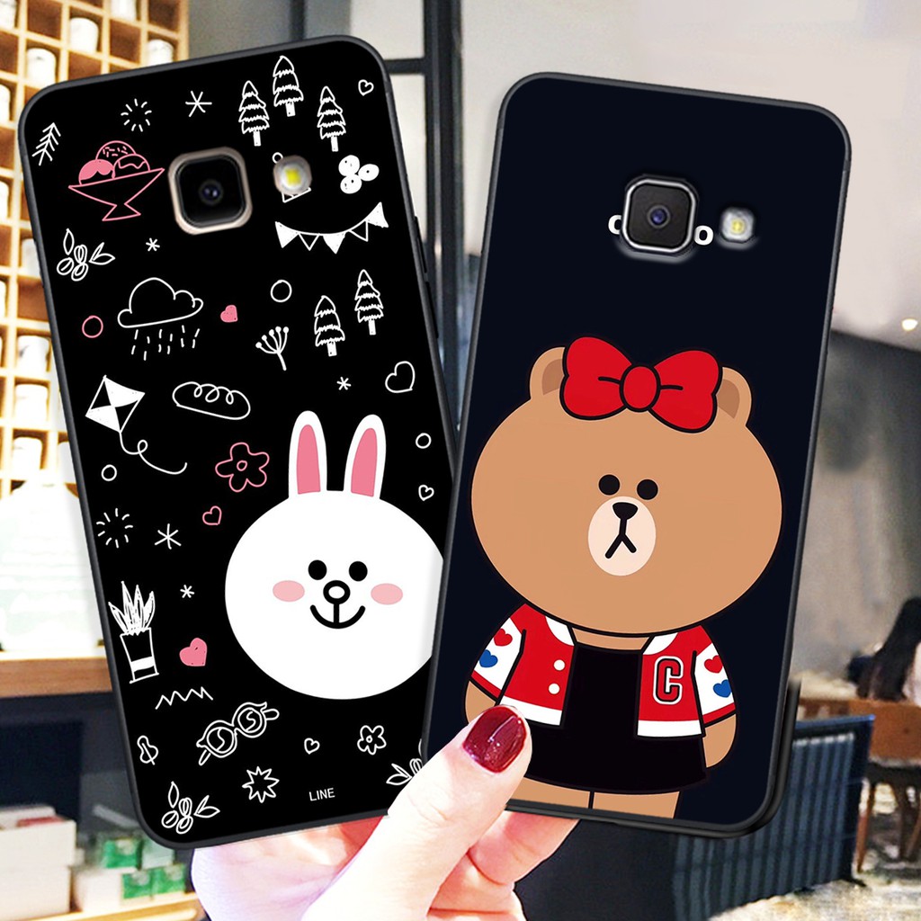 Ốp lưng điện thoại Samsung Galaxy J7 Prime - J4 Plus hình gấu brown bear- Doremistorevn