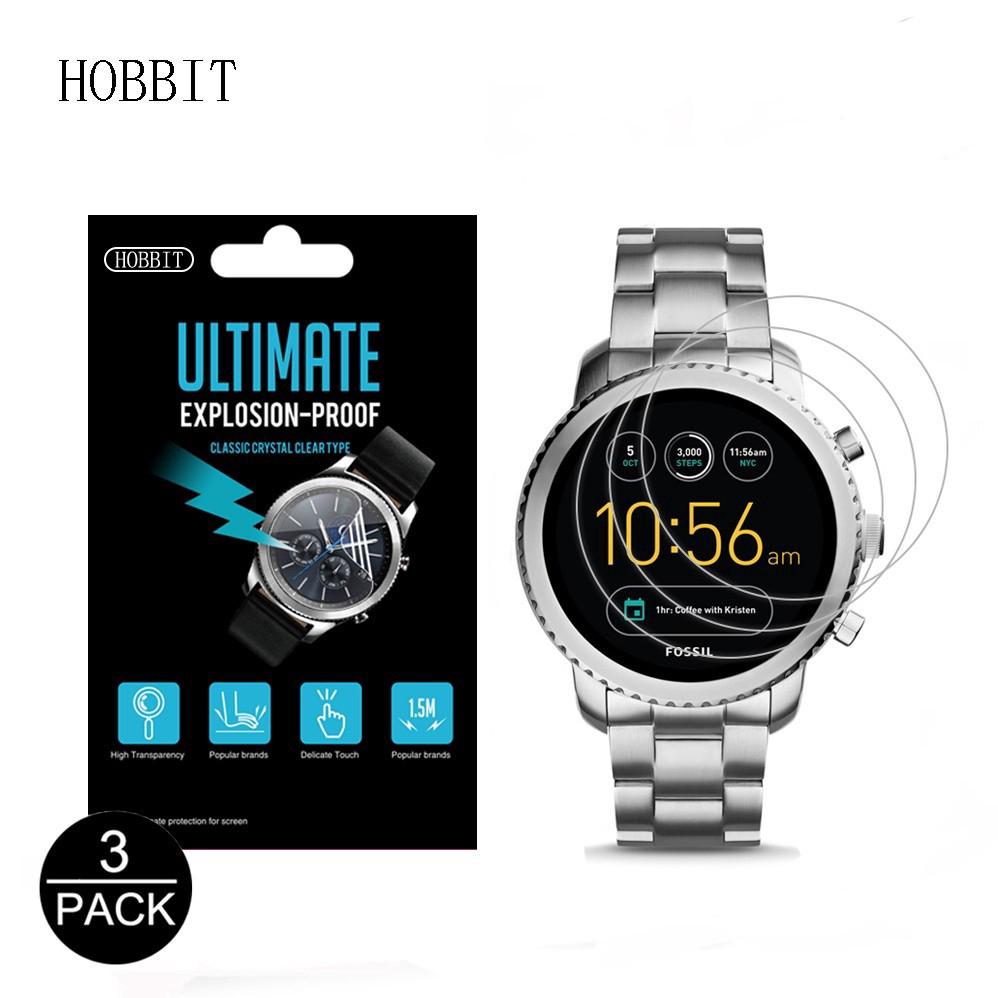 YIFILM Set 3 Phim Dán Bảo Vệ Màn Hình LCD Chống Cháy Nổ Cho Đồng Hồ Fossil Q Explorist Gen3 Q Venture gen 3