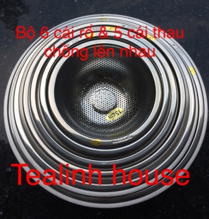 [R] Rổ/ Thau inox 304, size 2 (18 cm)