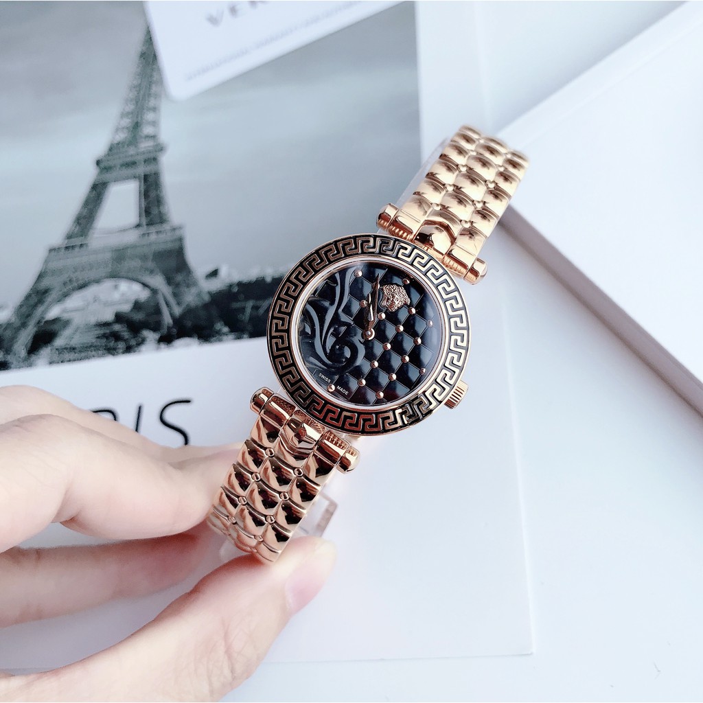Đồng hồ nữ chính hãng Versace Vanitas micro - Máy Quartz pin Thụy Sĩ - Mặt kính Sapphire