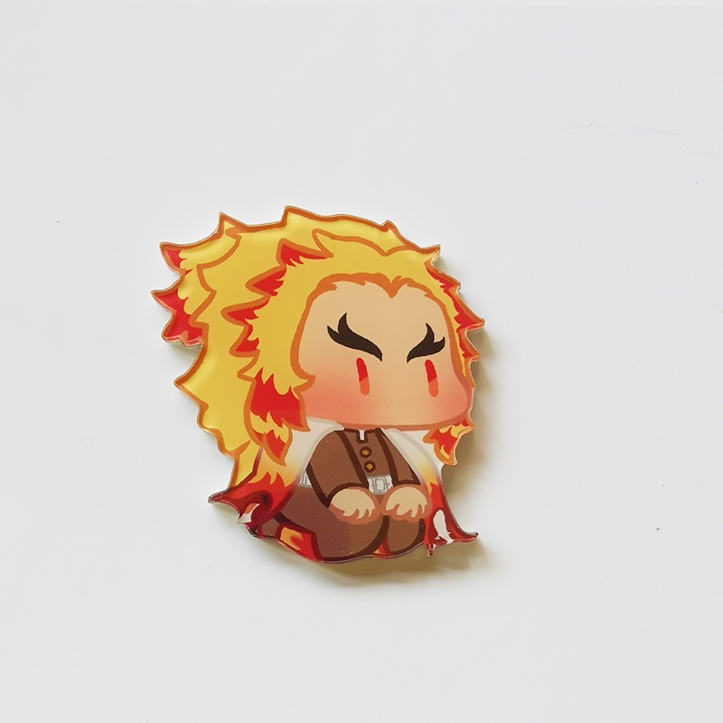 Ghim Cài Áo Họa Tiết Hoạt Hình Demon Slayer Kamado Tanjirou 12 Kiểu Cho Học Sinh