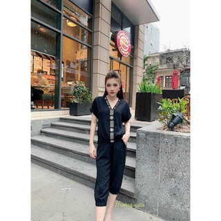B38 bộ mặc nhà nữ-áo cánh dơi quần ngố