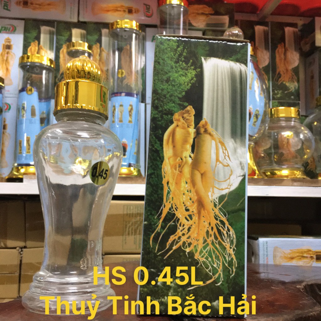 Bình Thủy Tinh Ngâm Rượu SX Tại Việt Nam HS-0.45 Lít - Thủy Tinh Bắc Hải