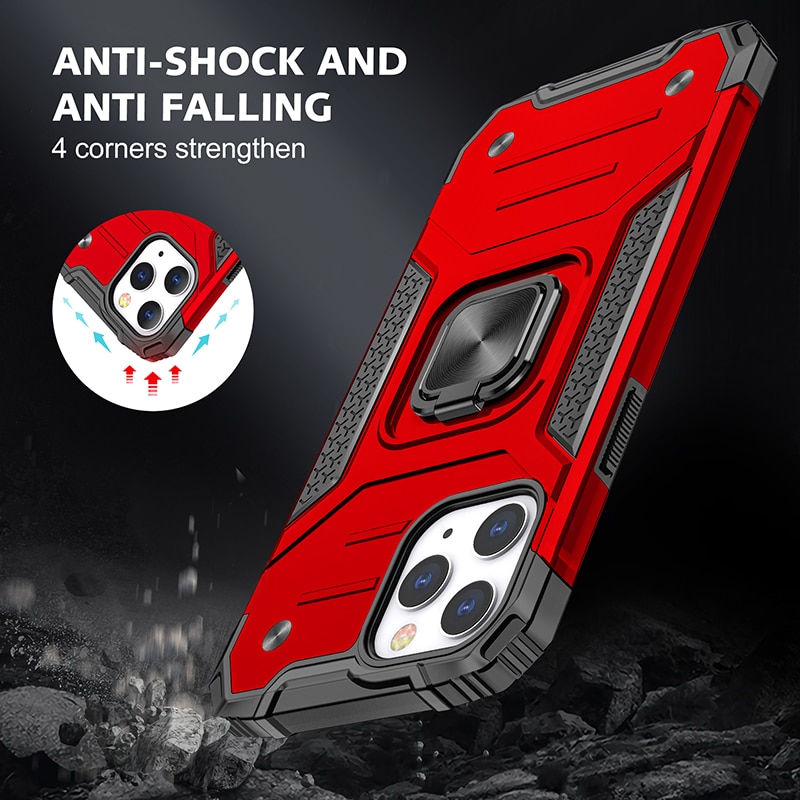 Samsung Galaxy S10E S10 S9 S8 Plus Kemeng Armor Phone Case Shockproof Car Metal Ring Bracket Military Fall Protective Phone Back Cover