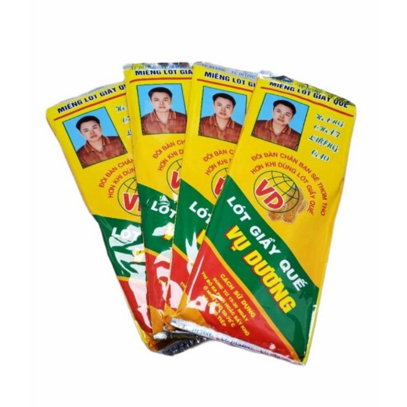 Lót giày hương quế 4 lớp  Vụ Dương,khử mùi hôi chân hiệu quả,đủ size từ 39 - 43