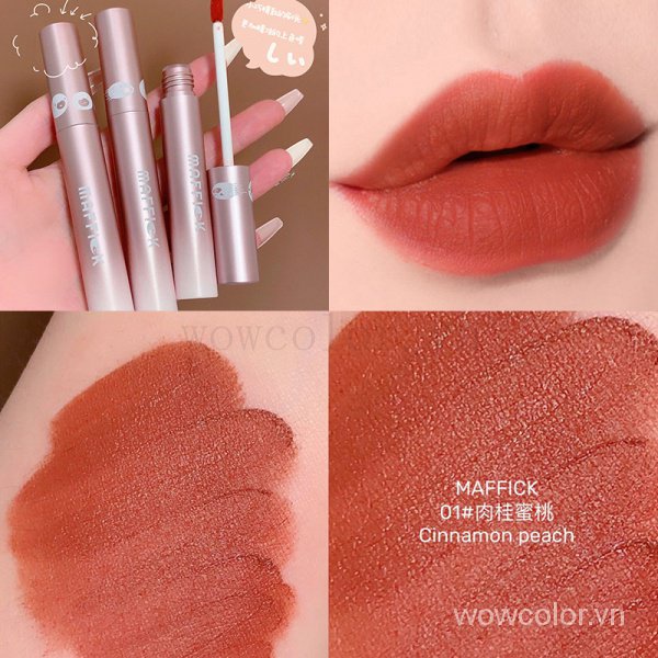 [Hàng mới về] Son môi Maffick dạng lỏng lâu trôi chống thấm nước với 6 màu tùy chọn