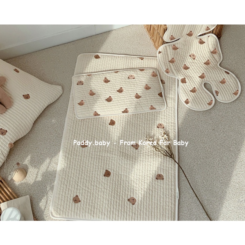 &lt;Có sẵn&gt; Thảm,gối điều hòa Dottodot Malolotte Hàn Quốc cho bé thêu quilting - made in Korea