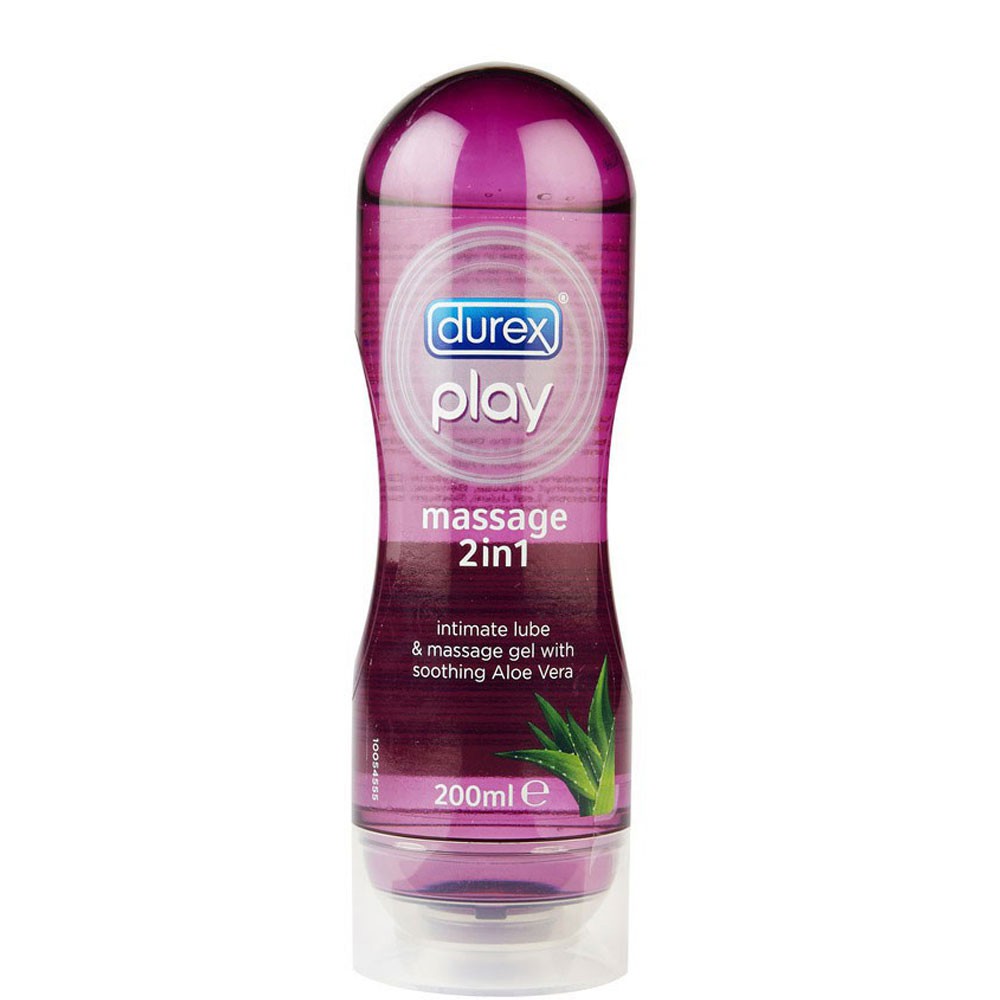 Gel bôi trơn Durex play Massage 200ml che tên sản phẩm khi giao hàng