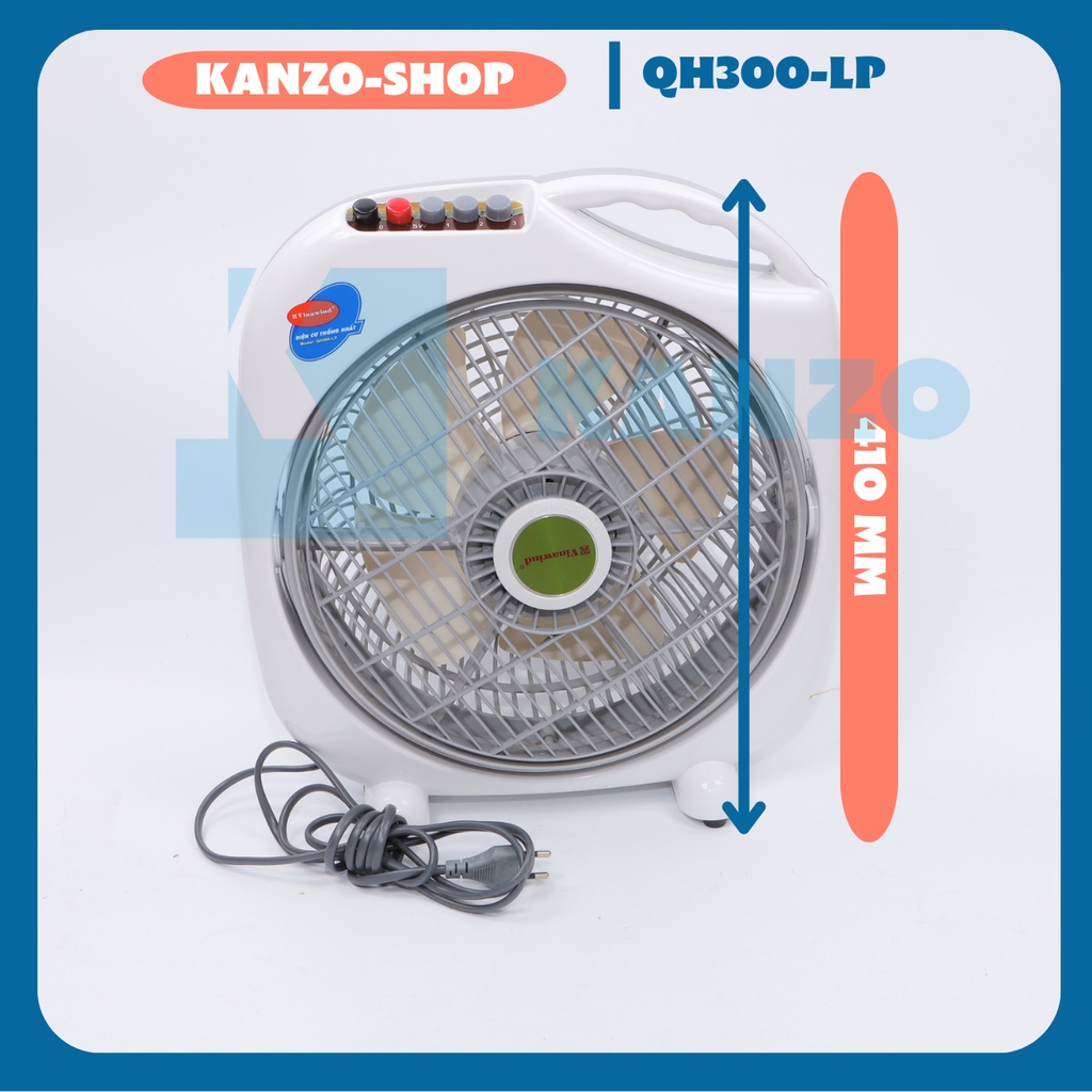 Quạt Hộp điện cơ thống nhất QH-350LP - 3 cánh, sải cánh 35cm-41W-Tản Gió - Winawind