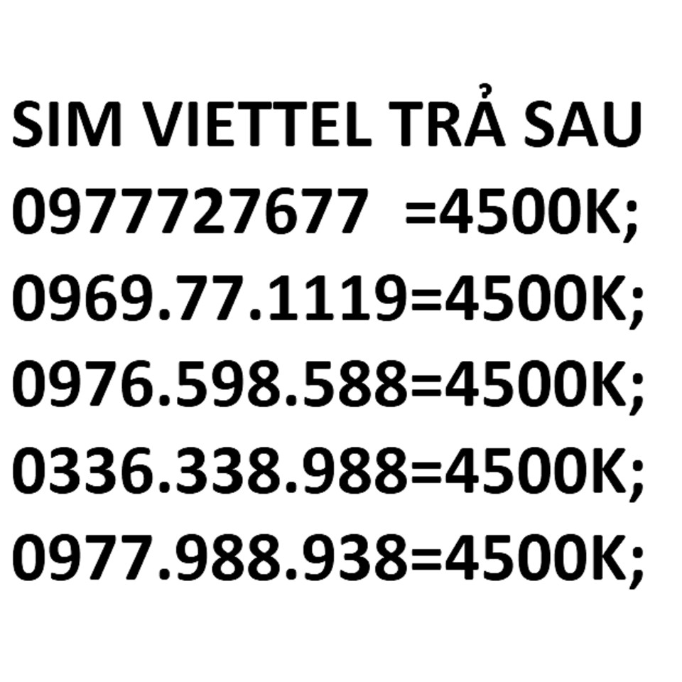 Sim đẹp 10 số viettel trả sau  ZMX536