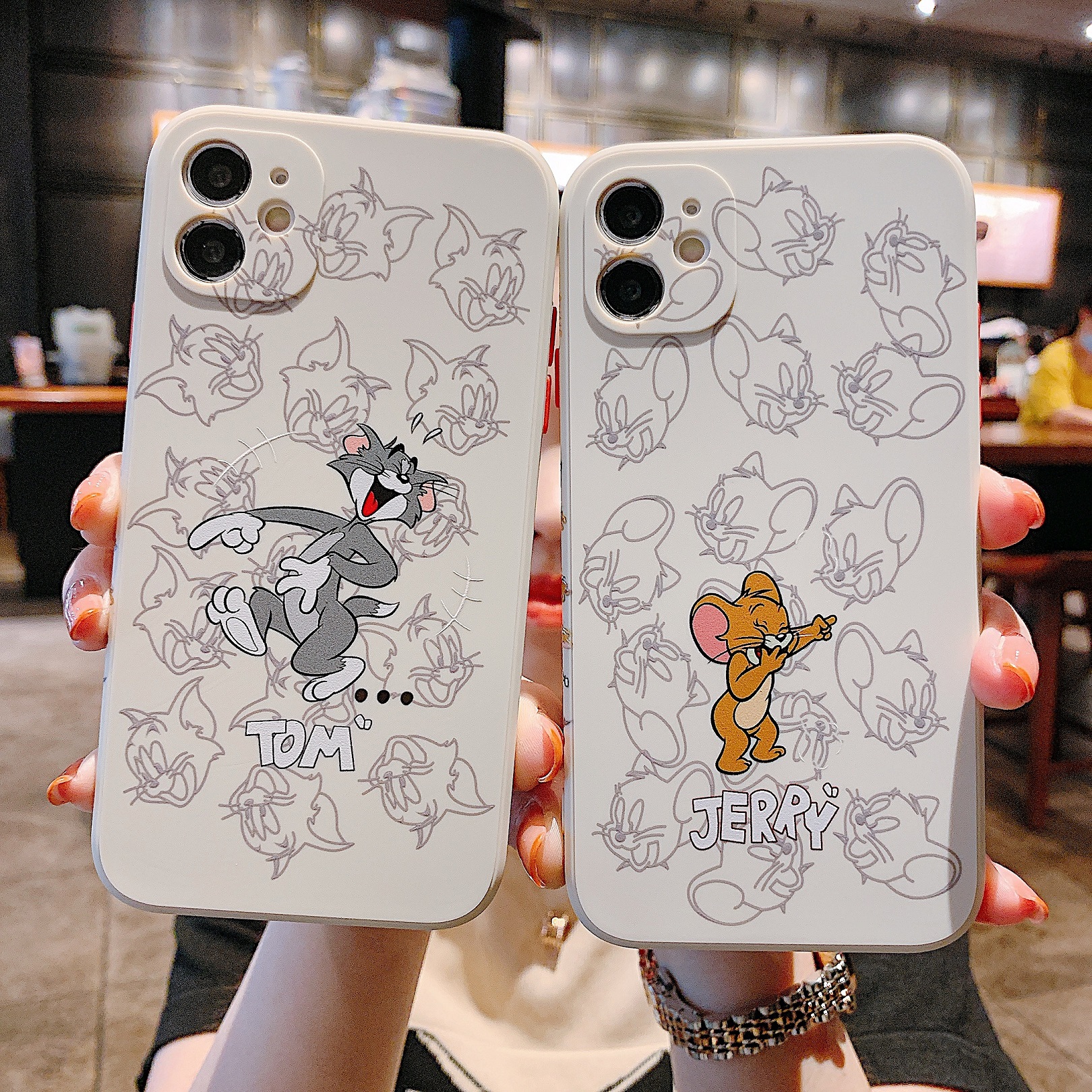 Ốp Lưng In Hình Mèo Và Chuột Dùng Cho Iphone 6 6s 7 8 Plus 11 12 Pro Max 12 Mini X Xr Xs Max Se 2020