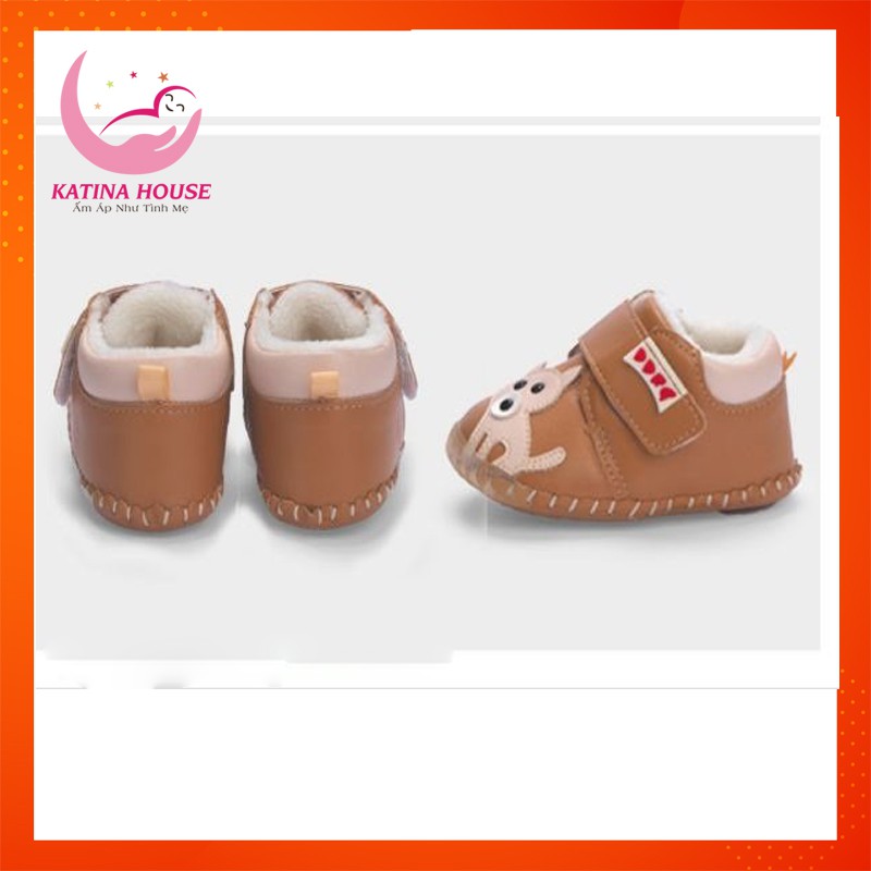 Giày cho bé trai 3 tháng đến 9 tháng, Giày cún siêu cute êm chân Size 11-13