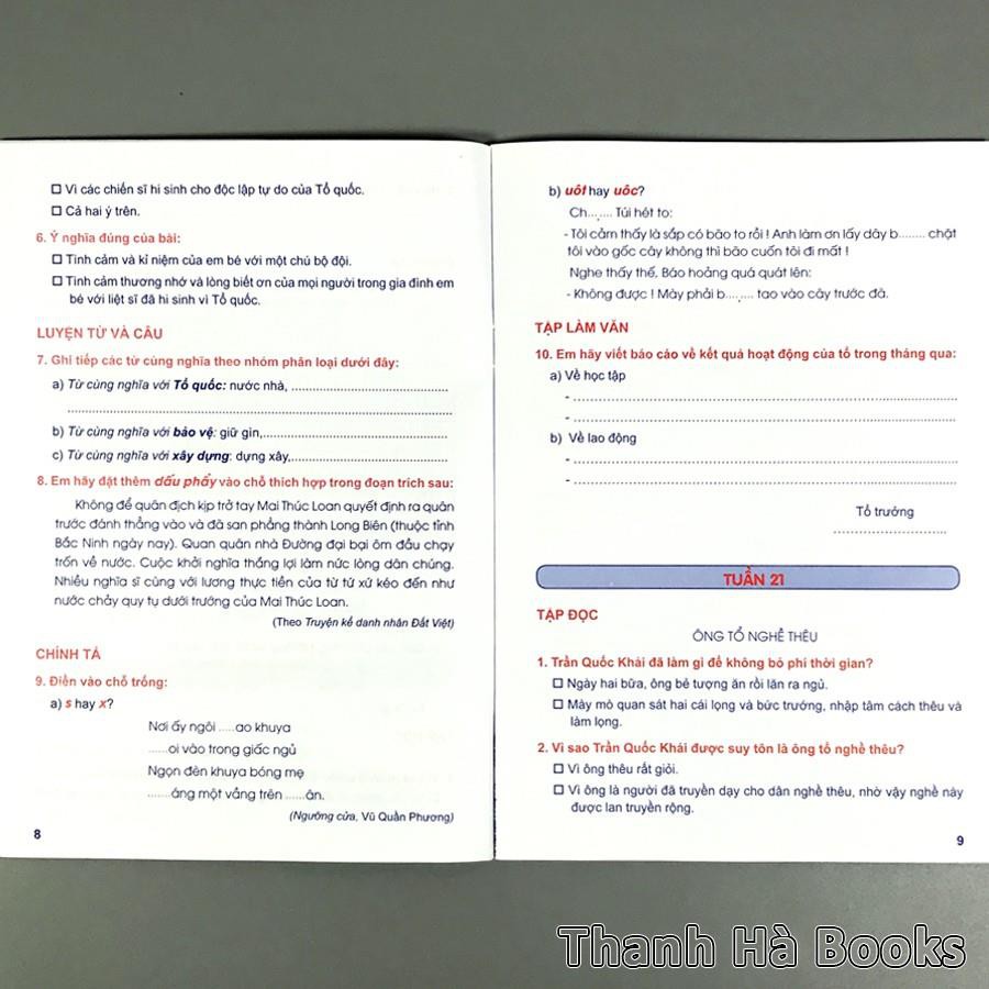 Sách - Vở Thực Hành Tiếng Việt Lớp 3 - Tập 2