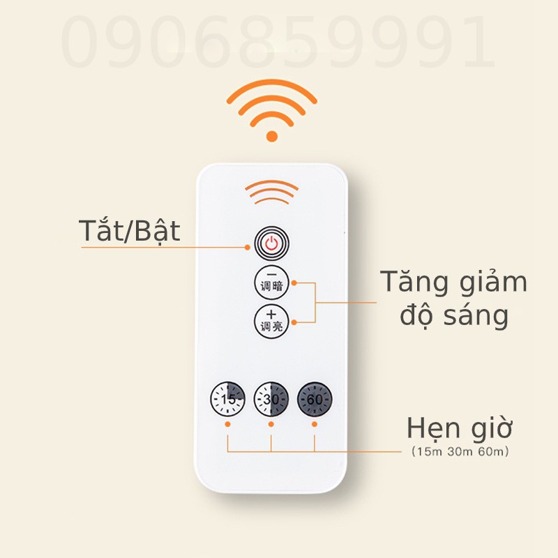 Đèn ngủ,đèn led cắm điện cảm biến ánh sáng hình chuột - Có remote