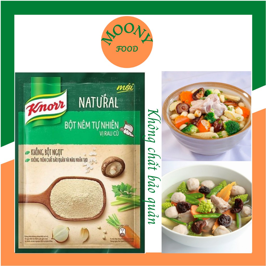 Hạt nêm Knorr chay thực dưỡng rau củ bột nêm tự nhiên Gói 330G