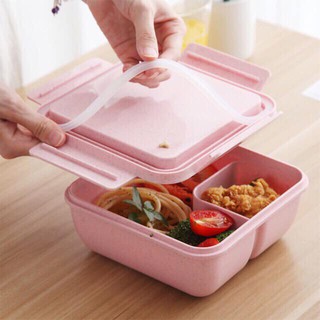Hộp cơm lúa mạch văn phòng hình vuông cakeshop hcm