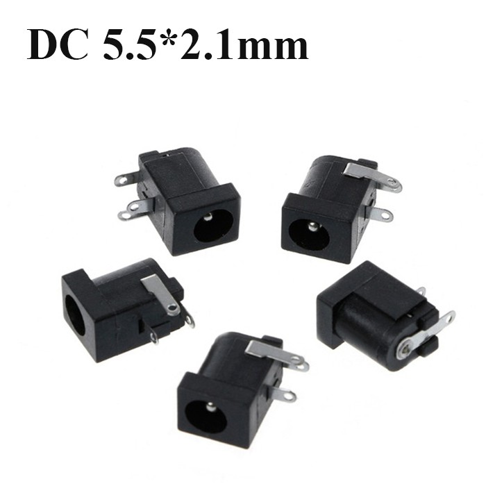 Jack Cắm Nguồn DC Cái  5.5*2.1mm - chân hàn - hàn mạch | BigBuy360 - bigbuy360.vn