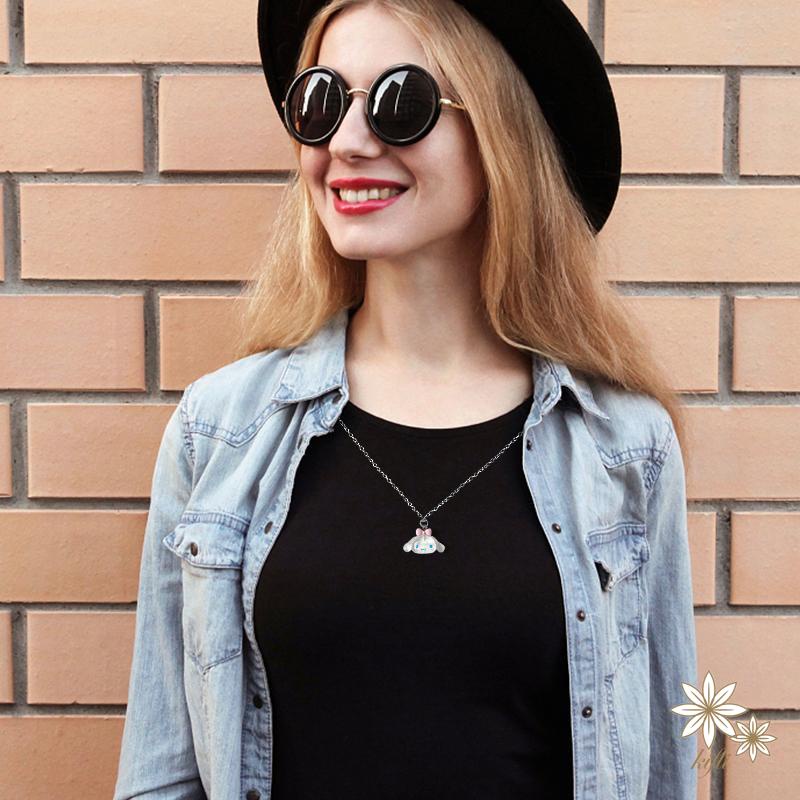 Sanrio Vòng cổ Cặp Đôi Mặt Hình Kuromi Melody Đáng Yêu