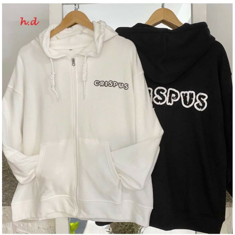 Áo khoác nỉ hoodie Crispus form thụng nam nữ