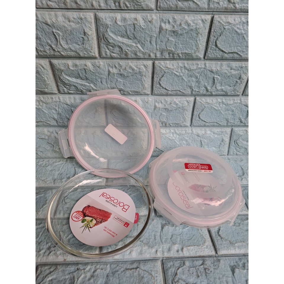 Hộp Thủy Tinh Chịu Nhiệt Nắp Vòm Lock&Lock LLG883 18cm