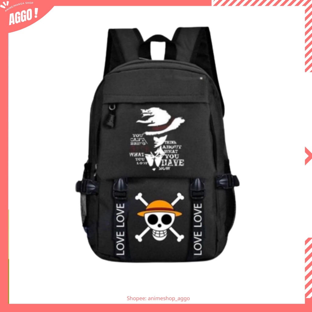 Balo Đi Học Cao Cấp One Piece - Đảo Hải Tặc, Balo Monkey D.Luffy