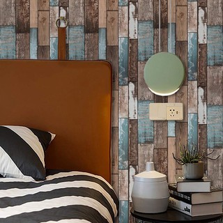 Decal Dán Tường Giả Gỗ Trắng 6m