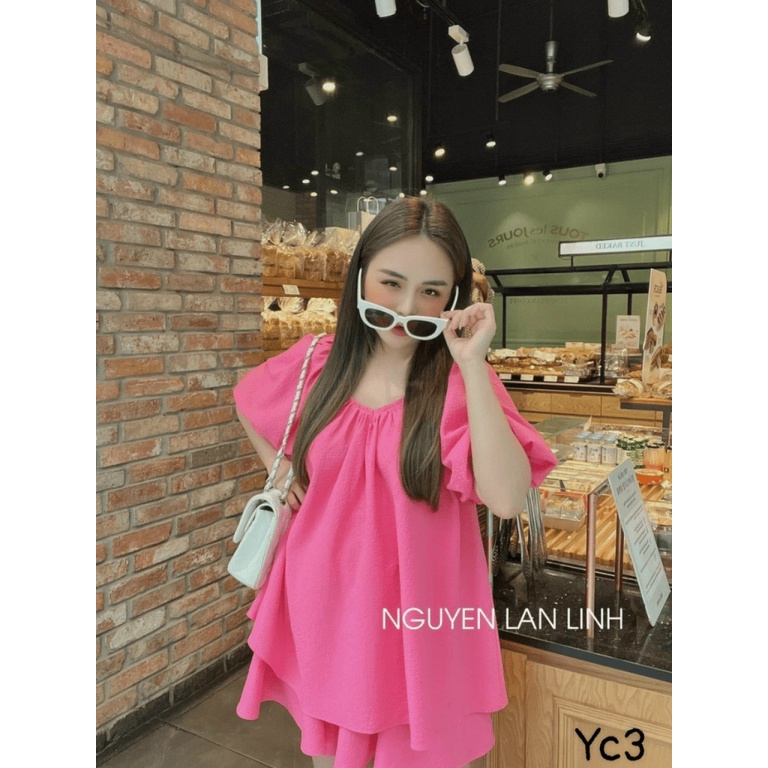 (MẪU MỚI) SÉT QUẦN GIẢ VÁY XỐP GẠO DÁNG RỘNG CỰC HOT CHE BỤNG SIÊU YÊU PU HHP FASHION