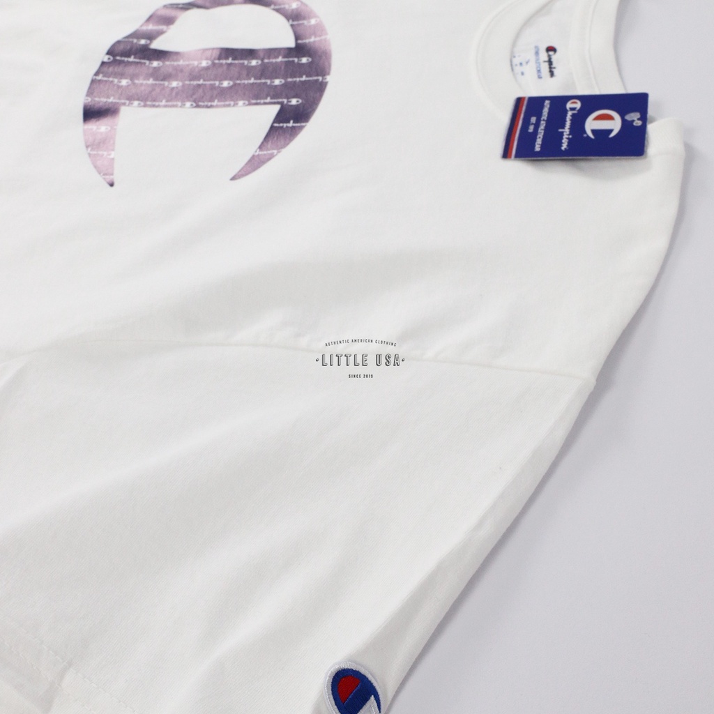 Áo CHAMPION® TAGLESS Pinstripe Logo - Unisex Nam Nữ