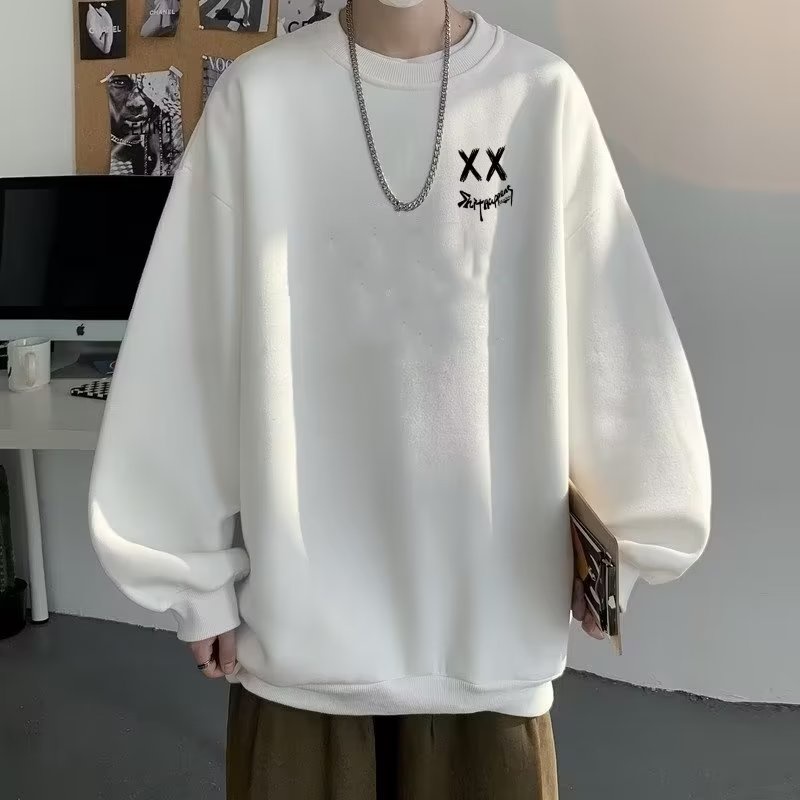 Áo hoodie dáng rộng thời trang cho nam size M-8XL Áo Nỉ Tay Dài Dáng Rộng In Họa Tiết Hoạt Hình Phong Cách Hip Hop
