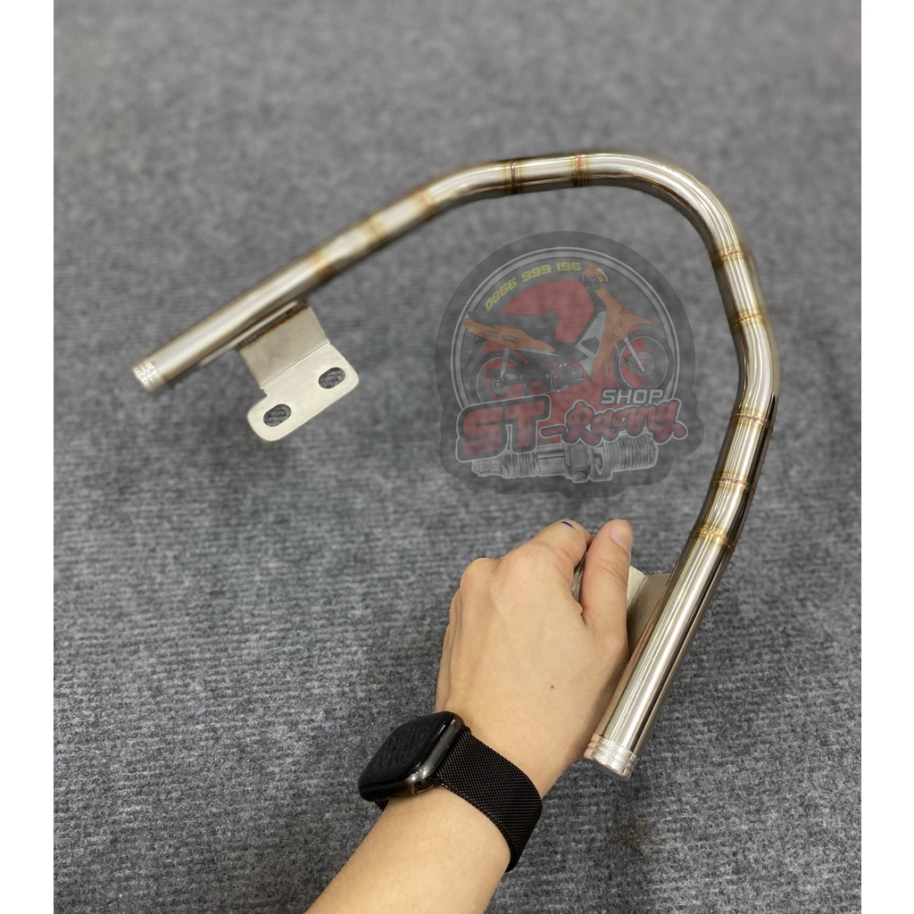 Tay xách Wave inox 304 - Titan GR5 , lắp Wave Alpha 50/100/110cc, Wave S, Wave RS